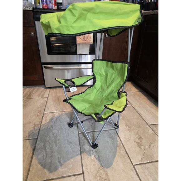 Ozark Trail Kids Canopy Chair with Safety Lock (125 lb. Capacity), Pink/Green - Picture 16 of 16